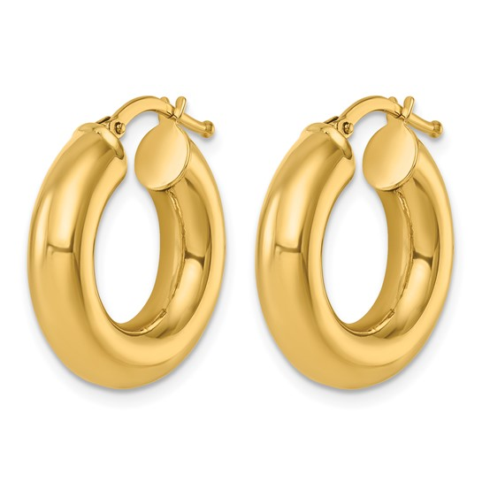 14K Gold, 18K Gold & Platinum Hoops